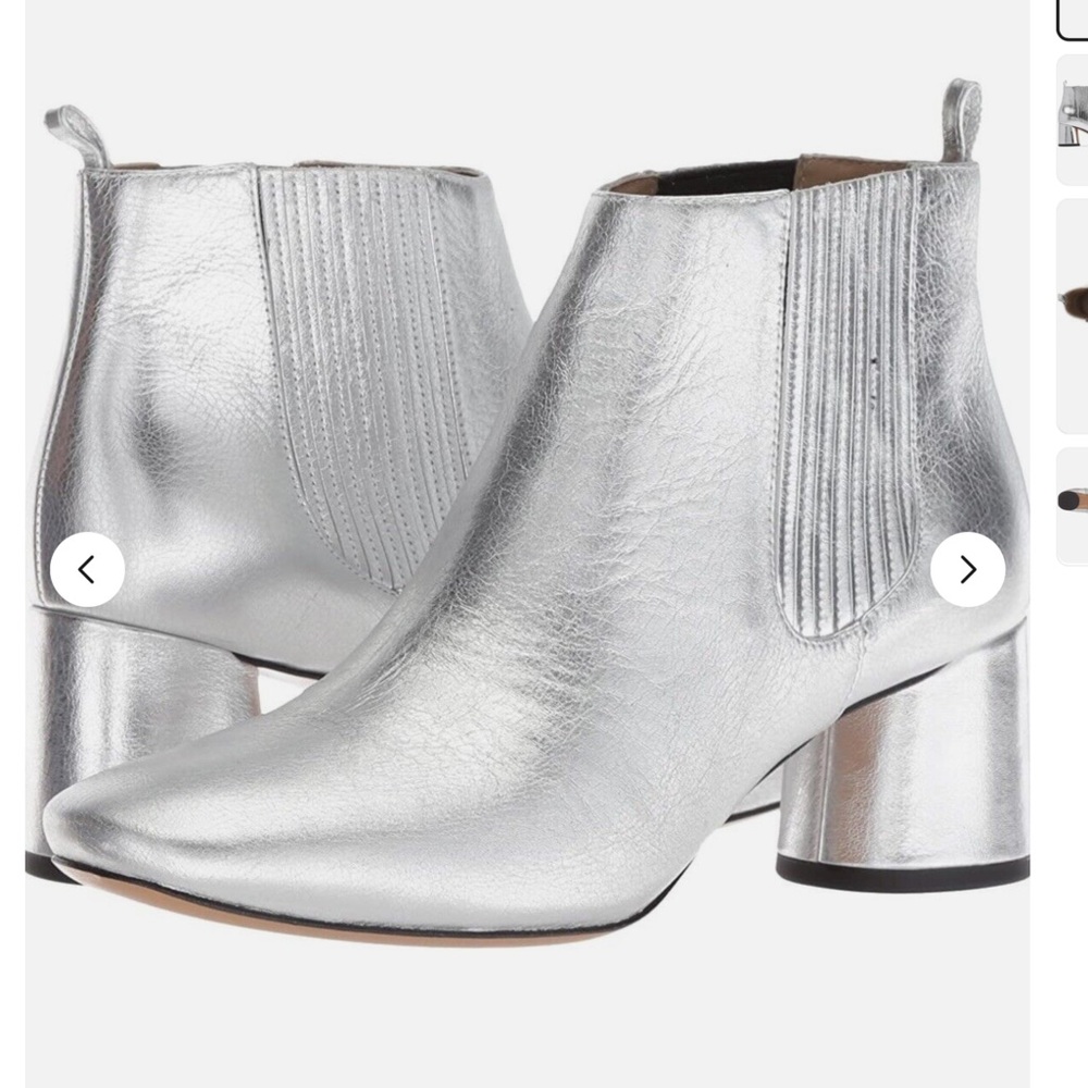 ‼️MARC JACOBS ROCKET CHELSEA SILVER ANKLE BOOTS‼️ - Picture 1 of 11